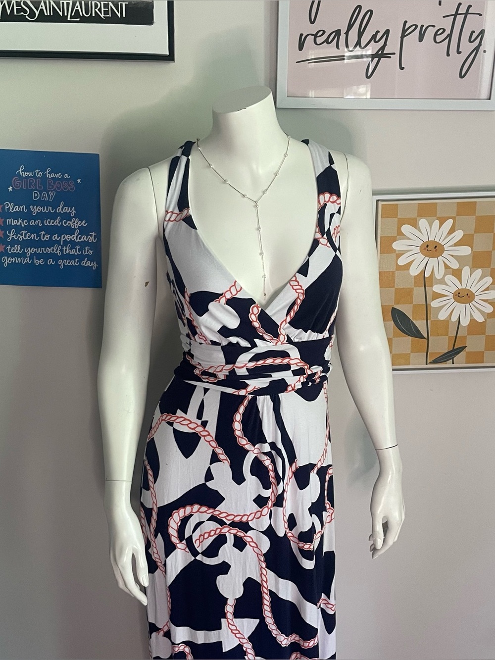 Lilly Pulitzer Amanda Maxi in Htf Booze Cruise Print | Color: Blue | Size: XS - Picture 2 of 6